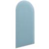 murando - Testiera Letto Singolo Imbottita - Staccionata - Velluto Qualità - Antimacchia - 60x30 cm 1 Pezzo - Pannelli Decorativi per Pareti - Pannello Imbottito per Camera da Letto - Minimal - Blu