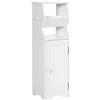 kleankin Mobiletto da Bagno Salvaspazio Armadietto 19x15x56 cm Bianco