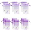 Geila Buste vuote 12 bustine vuote Sacchi di Cotone-Ramie di Garza Viola per Lavanda, spezie ed Erbe (12 PCS Borsa Morbida)