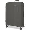 MOVOM Valigia Media Antracite 48x68x27 cm Rigido Polipropilene Chiusura TSA Integrata 72L 3.8 kg 4 Doppie Ruote Estensibile