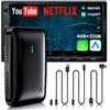ATOTODIRECT Adattatore CarPlay Wireless Android Auto, AI Box Video 3 in 1 per Cavo OEM CP/AA, Doppio WiFi e Hub Bluetooth IoT, per Netflix/YouTube/TikTok/TF Scheda, DriveChat AI Voice, CB4B