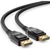 deleyCON 1,5m Cavo DisplayPort 8K 1.4 - da 1080p a 8K - Ideale per Monitor Gaming fino a 360Hz PC HBR3 DSC HDR10 - Nero