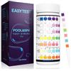 EASYTEST 7 IN1 Piscina Test Strisce,150 Strisce di Prova Chimica dell'acqua Spa,Test per Acqua Piscina Bromo, Alcalinità Totale,pH,Cloro Libero,Durezza Totale,Acido Cianurico e Cloro Totale