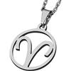 ZENSE - Collana zodiaco da uomo, diametro 2 cm, con catena