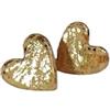 Handmade Orecchini a lobo a forma di cuore fatti a mano Salmone e Oro
