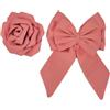 Orientae ORIENTAè Set Accessori Capelli Donna Seta Thailandese Corallo | Fiocco con Fermaglio, Mollette Eleganti, Per Cerimonia, Regalo Donna