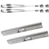 XBAIPIN Staffa per Palo da 30 cm - Lot 2 Supporti Verticali in Acciaio Inox con | 2 Fascette Regolabili - Per Telecamere di Sorveglianza, Scatole di Derivazione e Apparecchiature Elettriche - Uso Esterno