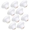 jojofuny Pomolo in Ceramica Bianco Rotondo Moderno, Set 10 Pezzi | Cassetti e Mobili Interni, Stile Elegante, Finitura Delicata, Uso Pratico in Bagno e Ufficio