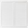 LIRAST 200x200mm Griglie D'Aerazione/Ventilazione in Metallo - Bianca Griglia D'aria con Rete Anti Insetti