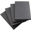 Storystore 4 pannelli autoadesivi in schiuma di colore nero, 300 mm, lunghezza x 200 mm, larghezza x 20 mm, spessore 20 mm, in neoprene con retro adesivo, tappetino in schiuma antiscivolo per mobili