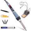 Manillefu Set di saldatori ad alte prestazioni, 100 W, riscaldamento rapido, regolazione 180 ℃-500 ℃, kit di saldatura portatile per elettronica e lavori elettrici fai da te