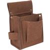 Gralara Borsa per corniciai Borsa per attrezzi da carpentiere Borsa per attrezzi per cintura Borsa per chiodi e attrezzi per la lavorazione del legno senza, Marrone 13x19x8 cm