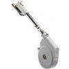 Gedotec Supporto per lembo del freno in acciaio | 1 supporto pieghevole argento | VIM | altezza 250 - 340 mm | con accessori di fissaggio e viti | impedisce l'abbassamento del lembo | Supporto per