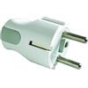 Fanton 80075 Spina Schuko 2P+T 16A 250V smontabile, uscita cavo laterale o assiale, colore bianco, Made in Italy