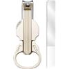 Generic Tagliaunghie per piedi, tagliaunghie con lente d'ingrandimento incorporata, forma violino per unghie, mani piedi senior, manicure pedicure