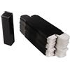 COSIDEA 50 scatole vuote nere per lucidalabbra W27 xW27 xH105 mm/2,7 * 2,7 * 10,5 cm, confezione cosmetica per profumo/mascara per piccole imprese all'ingrosso, piccola scatola di carta kraft