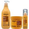 FEI FAN SET RICCI ENERGICI, Con Estratti Di Alghe Marine e Curl Memory Tecnology. Per Capelli Ricci e Ondulati Idratante: Shampoo 500ml + Maschera 500ml + Crema Ricci 100ml