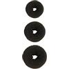 SunaOmni Pezzi Creatore Di Chignon Per Ciambelle Per Capelli Set Creatore Di Chignon Ciambella Creatore Di Chignon Per Capelli Acconciatura Strumento Fai Da Te Set Di Chignon a Forma Di Anello Per(nero)