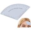 Generic Stencil di misurazione del sopracciglio - Strumento di sovrano per sopracciglia, Guida al | Stencil di simmetria facciale, marcatore per sopracciglia regolabile, modello di trucco riutili