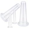 Generico Kit per Coppettazione Viso, Coppette in Silicone a Vuoto, Strumento Massaggio Rassodante Con Vuoto Per Casa Viaggio Esterno Scuola