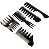 BIKPRST Pettine Capelli Da Uomo Denti Larghi,Pettine Denti Stretti Pettine Capelli Uomo Donna Pettine Per Capelli Pettine Largo Per Capelli Pettine Antistatico,Barbiere, Nero