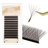 Natuhana Extension Ciglia W Forma 3D 4D 5D 6D 7D 8D 0.07 C D L LU Curl 8-15mm Classico Ciglia Ciuffetti Naturali Premade Fan Eyelash Extensions Volume Russo Professionale,Marroni
