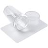 Generico Strumento French Tip - Silicone Francesina Per Decorazione Unghie Kit Attrezzi,Accessori Per Decorazione Manicure Per Viaggio Casa E Salon