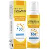 Generico Spray Solare per Cuoio Capelluto SPF 100, Spray Protettivo per Capelli dal Sole, Protettore UV per Cuoio Capelluto e Capelli, Ideale per Capelli Colorati e Uso Estivo (1pcs)