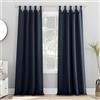 Sun Zero No.918 Tayla Crushed Texture Semi-Sheer Rod Tenda a pannello, blu navy, 40 x 95
