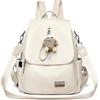 BUKESIYI Donna Borsa Zaino Elegante Zainetto Borse a Tracolla Zaini Antifurto Zainetti 2026 Firmate PU Pelle IT78604 Bianco