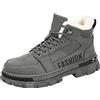 Generico Stivali Uomo Invernali Classic Da Escursionismo Comodi Ed Eleganti Stivali Invernali Classici Caldo Foderata Caldo Antiscivolo Neve Uomo Scarpe Impermeabili Elastico Outdoor