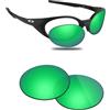 Fiskr Lenti polarizzate di ricambio compatibili con occhiali da sole Oakley Eye Jacket Redux OO9438, resistenti agli urti e vestibilità perfetta, verde smeraldo