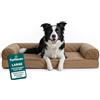 Furhaven Large Orthopedic Dog Bed Quilted Sofa-Style w/Removable Washable Cover - Toasted Brown, Large