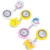 Ipetboom 4pezzi Orologio Per Infermiera Clip Orologio Appendere Estensibile Per Studenti Design in Cartoon Materiale Buona Qualità Pratico e Sicuro