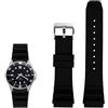 LDDAL Compatibile con orologi Casio MDV106-1AV/MTP-VD01, cinturino di ricambio da 22 mm per Casio serie MDV-106 da uomo, Cinturino in silicone nero, One Size, dro