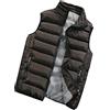 PengGeng Casual Giubbino Senza Maniche Giacca Uomo Giubbotto Smanicato Caldo Gilet caffè 2XL