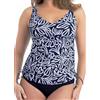 dolcecasabiancheria Anita Costume Mare Donna Tankini Due Pezzi con Ferretto e Slip Midi Modello Curvy Malaika 8487 - EU 110 C - 10 C - (56)
