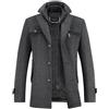 YOUTHUP Cappotto da Uomo in Lana Corto Invernale Spesso Cappotto Giacca Casual Regular Fit