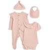 Marks & Spencer Set starter floreale da 4 pezzi in misto cotone Ragazze Rosa