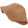 BESPORTBLE cappello di paglia estivo cappelli da donna per l'estate secchio superiore bordo vuoto cappello da pescatore con protezione UV cappello da pescatore alla moda Papiro