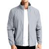 uxxnjfg Giubbotto Uomo Impermeabile Bomber Casual Giubbotto Invernale Uomo Taglie Forti Trekking Softshell Vestiti Antipioggia Abbigliamento Primaverile Moto Jacket(Grigio,L)
