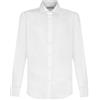 BS BOTTEGA DEL SARTO Man in Italy Bottega del Sarto Camicia Bianca Regular Fit in Zephyr di Cotone con Colletto Semi Francese Sartoriale