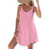 CUPSHE Costume da bagno da donna con spalline sottili, Rosa, XS