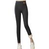 Ghzste Leggings invernali da donna, caldi e spessi, in cashmere, spessi, in lana di velluto, pantaloni invernali alta, grigio, XXL