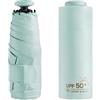 erised's bifrost Mini ombrello pieghevole da viaggio UV con micro manico per uomini donne bambini/anti UV/UPF 50/protezione solare 99,9%/strato di rivestimento in tessuto compatto/leggero piccolo portatile/zaino borsa