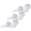 FALKE Cool Kick Sneaker 3-Pack U SN morbidi traspiranti asciugatura rapida bassi tinta unita confezione di 3 paia, Calzini corti Unisex - Adulto, Bianco (White 2000), 42-43