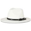 HEYANN Cappello classico Fedora a tesa larga con fibbia per cintura in feltro unisex cappello da trilby da uomo panama cappello jazz cappello per donna uomo