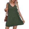 TBSCWYF Copricostume Donna Mare Scollo a V Bikini Cover Up Copribikini da Spiaggia Elegante Copricostume da Bagno per Piscina Estate Vacanza Vestiti Donna Scollo a V con Tasca Chiffon Copricostume