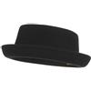 Cloudkids Cloud Kids Pork Pie Cappello da uomo e donna, in feltro, stile Fedora, nero, Trilby, Nero , Taglia unica