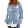 Generic Cardigan Lungo Leggero Donna Sci Cotone Giaccone Scozzese Azzurra Aperto Over Arancione Shell Caviglia Flanella Tartan alle Offerte Fiori Maglione para Personalizzati Il